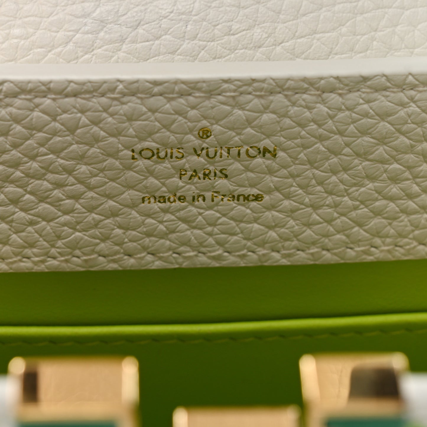 Taurillon Braided Capucines Mini Vert