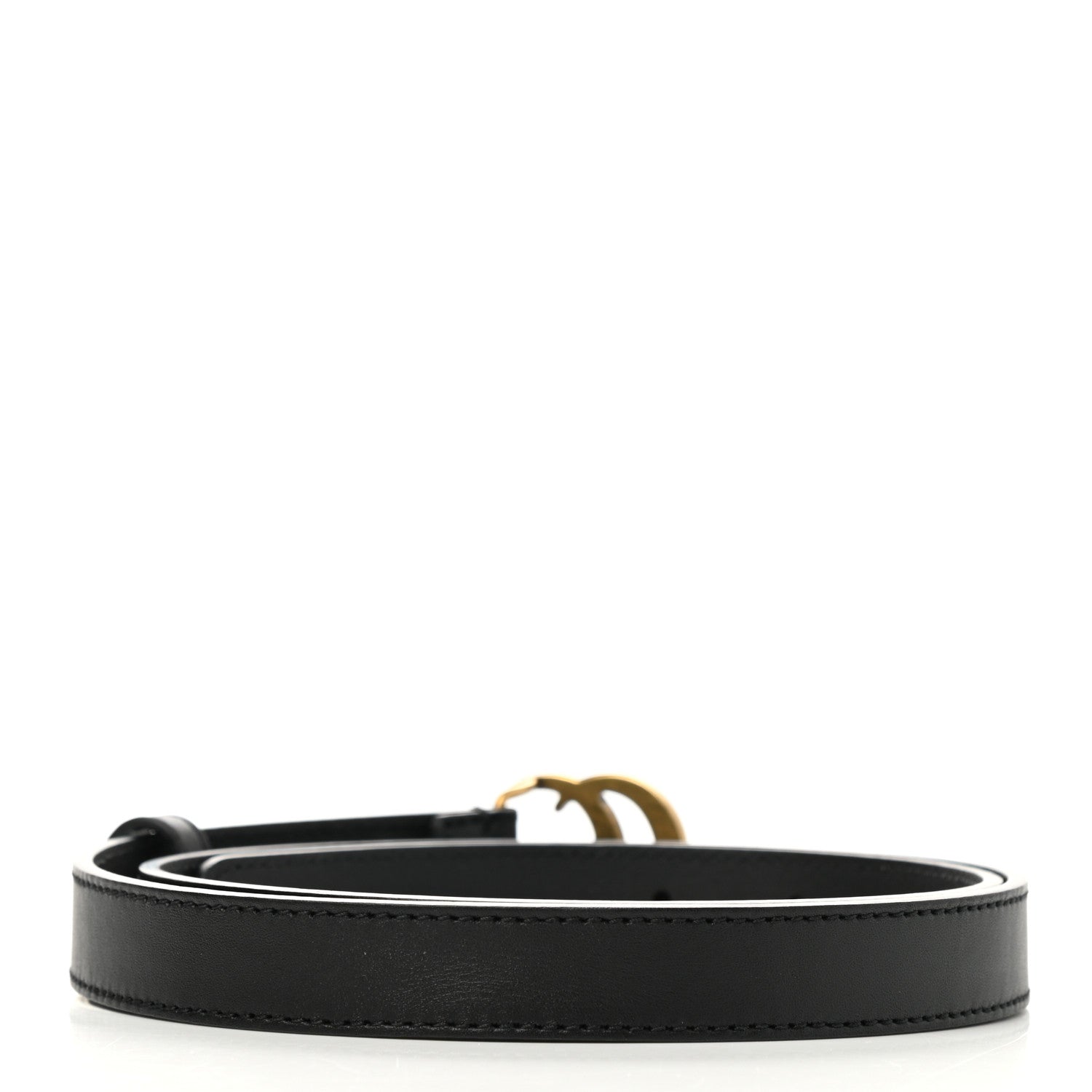 Gucci Calfskin Double G 20mm Belt 85 34 Black 2 of 4