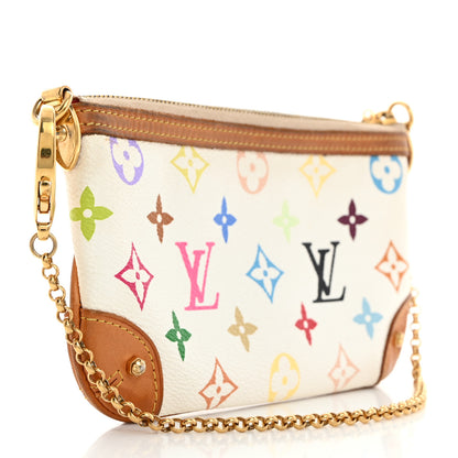 Louis Vuitton Monogram Multicolor Pochette Milla MM White 2 of 10