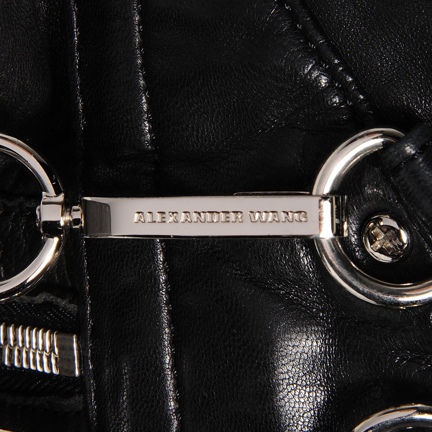 Lambskin Marti Backpack Washed Black with Nickel Hardware