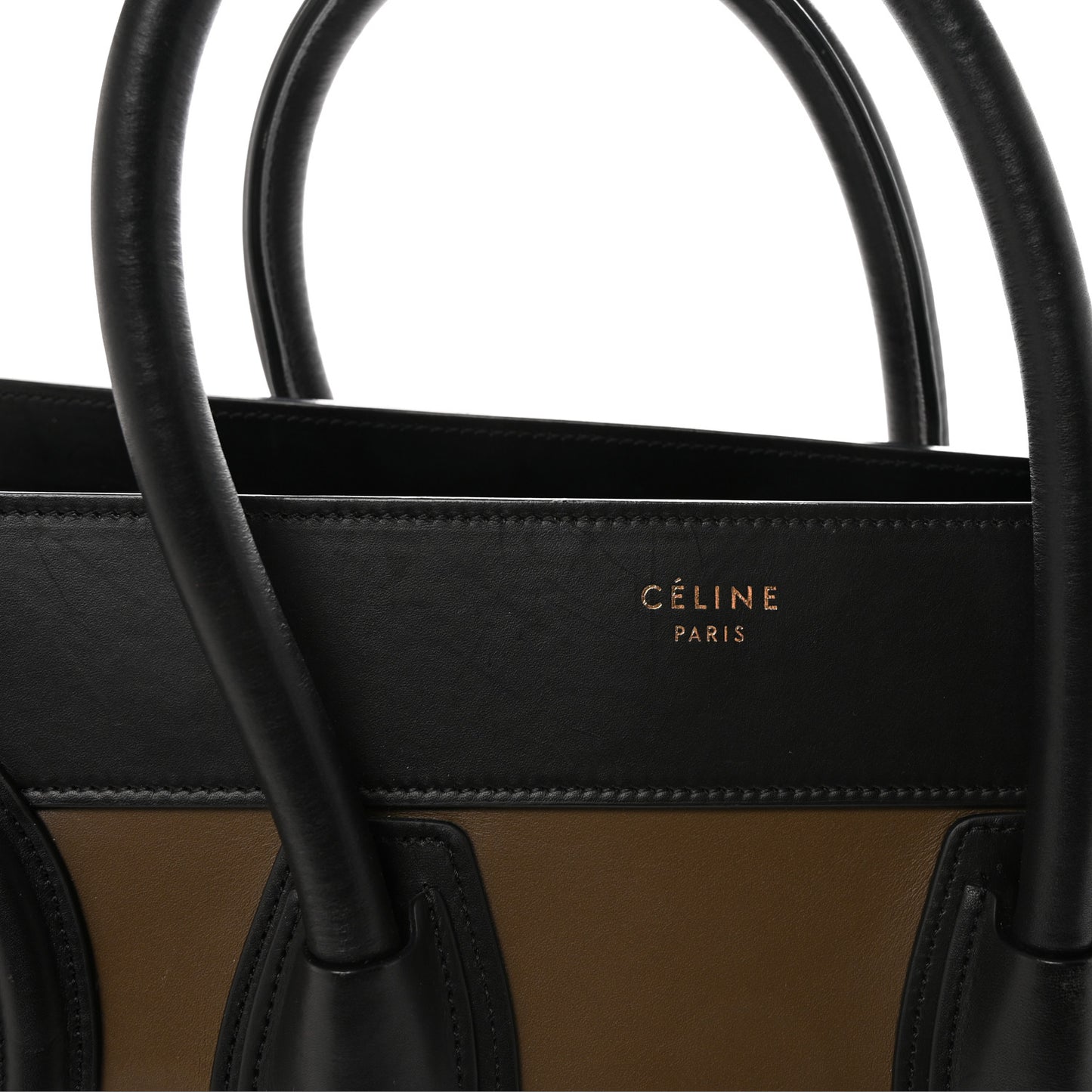 Satin Calfskin Mini Tri-Color Luggage Dark Grey