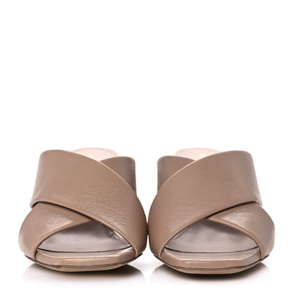 Saint Laurent Calfskin LouLou 70 Mules 36.5 Nude 2 of 9