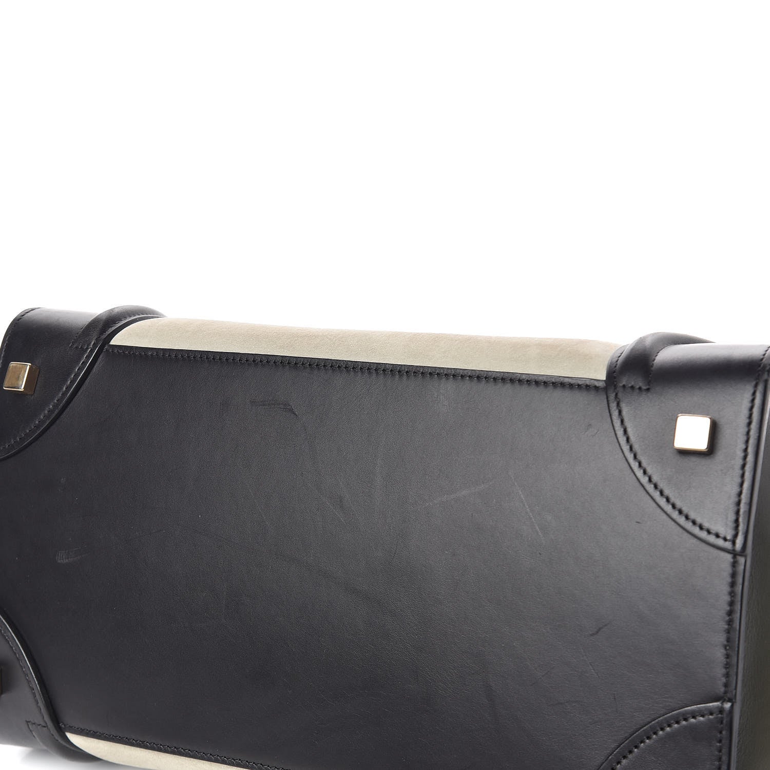 Celine Nubuck Smooth Calfskin Mini Tri-Color Luggage Olive 14 of 18