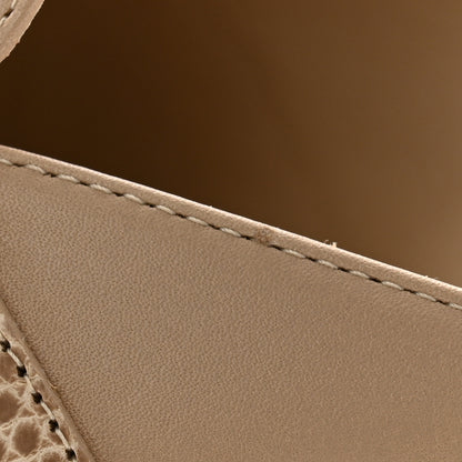 Hermes Shiny Lizard Calfskin Oz Mules 38 Beige Sarrazin 9 of 10