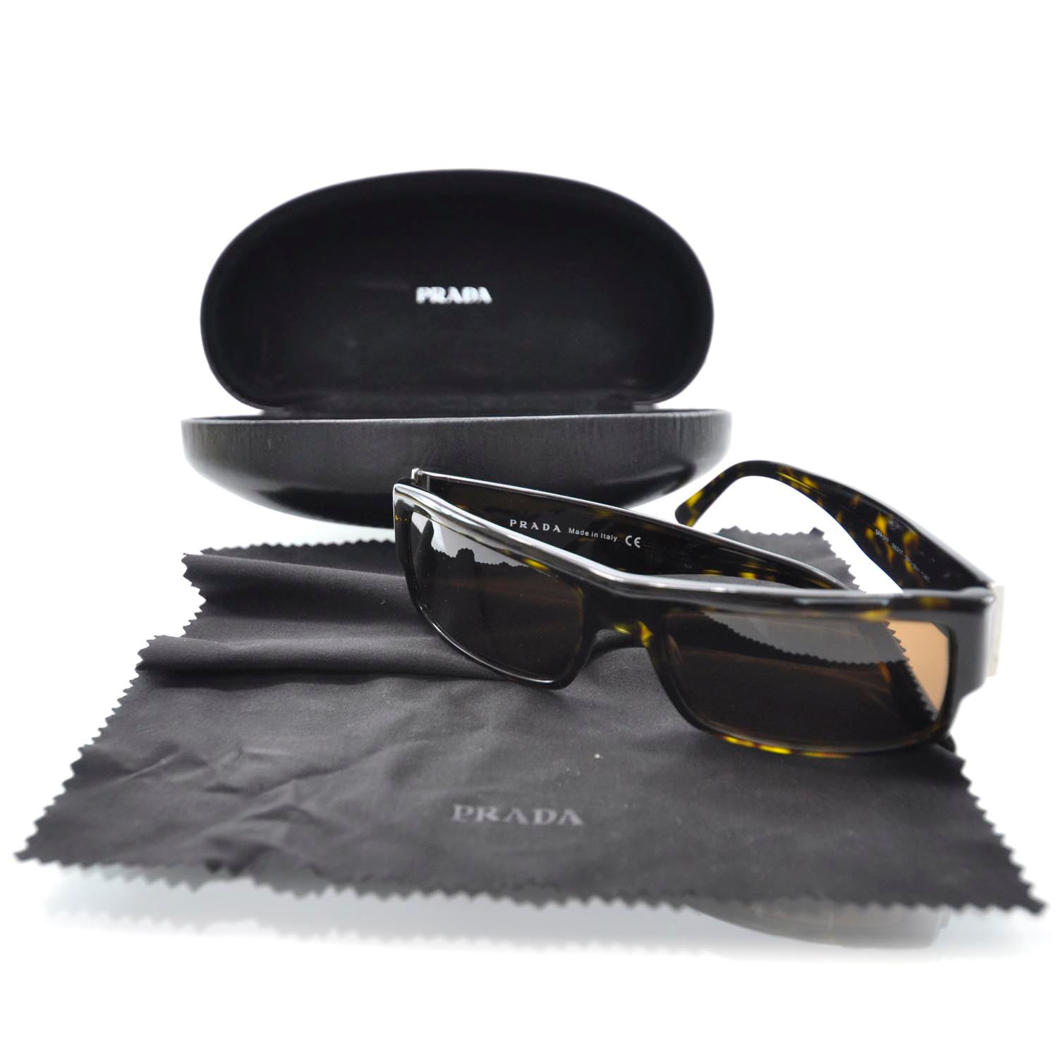 Prada Tortoise Shell Sunglasses SPR 07F 6 of 7