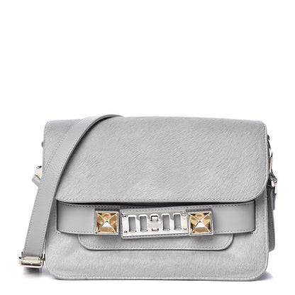 Proenza Schouler Calf Hair Mini PS11 Classic Shoulder Bag Grey 1 of 13