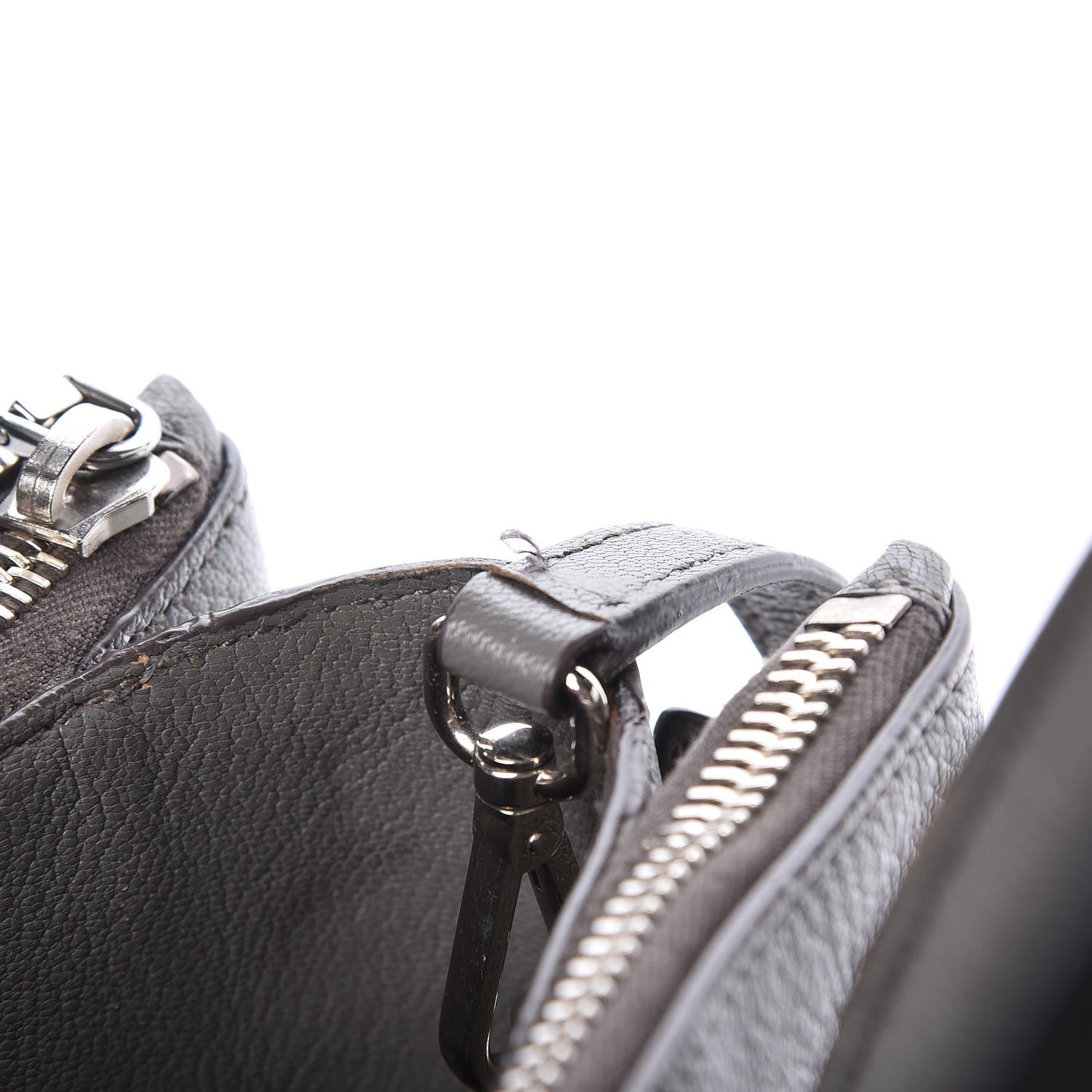 Goatskin Madras Top Handle Double Zip Tote Argilla