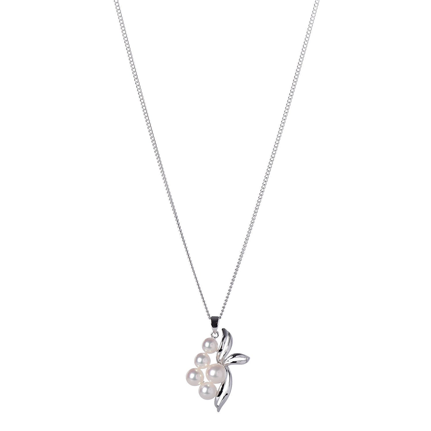 Sterling Silver Akoya Pearl 4.5-6.5mm Pendant Necklace