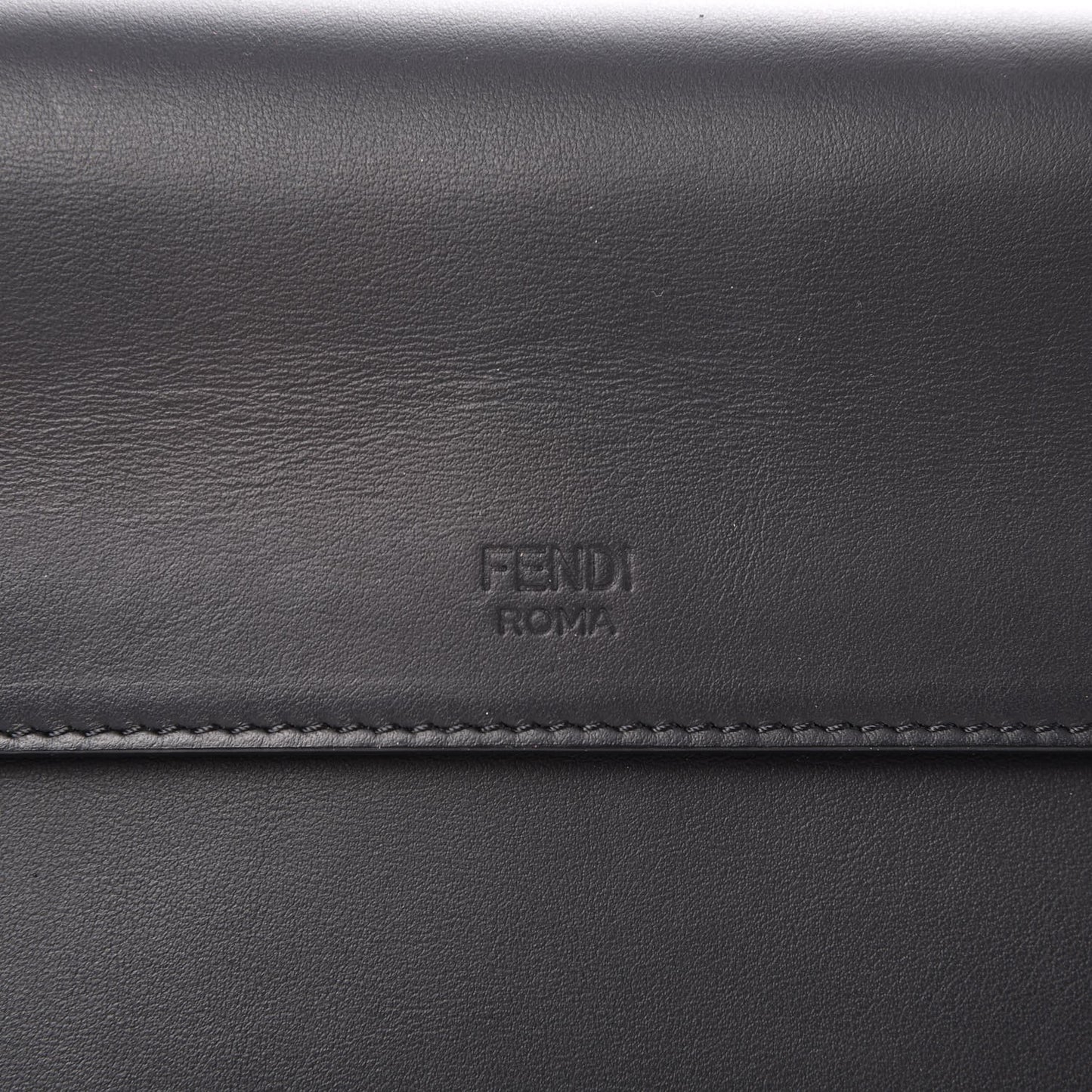 Vitello Century Opaco F is Fendi Kan I Shoulder Bag Black