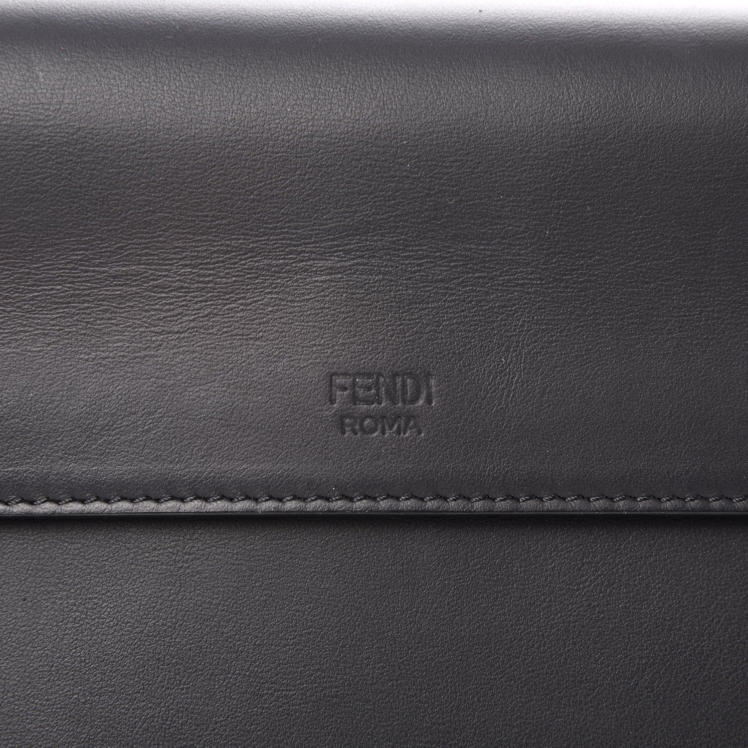 Fendi Vitello Century Opaco F is Fendi Kan I Shoulder Bag Black 10 of 17