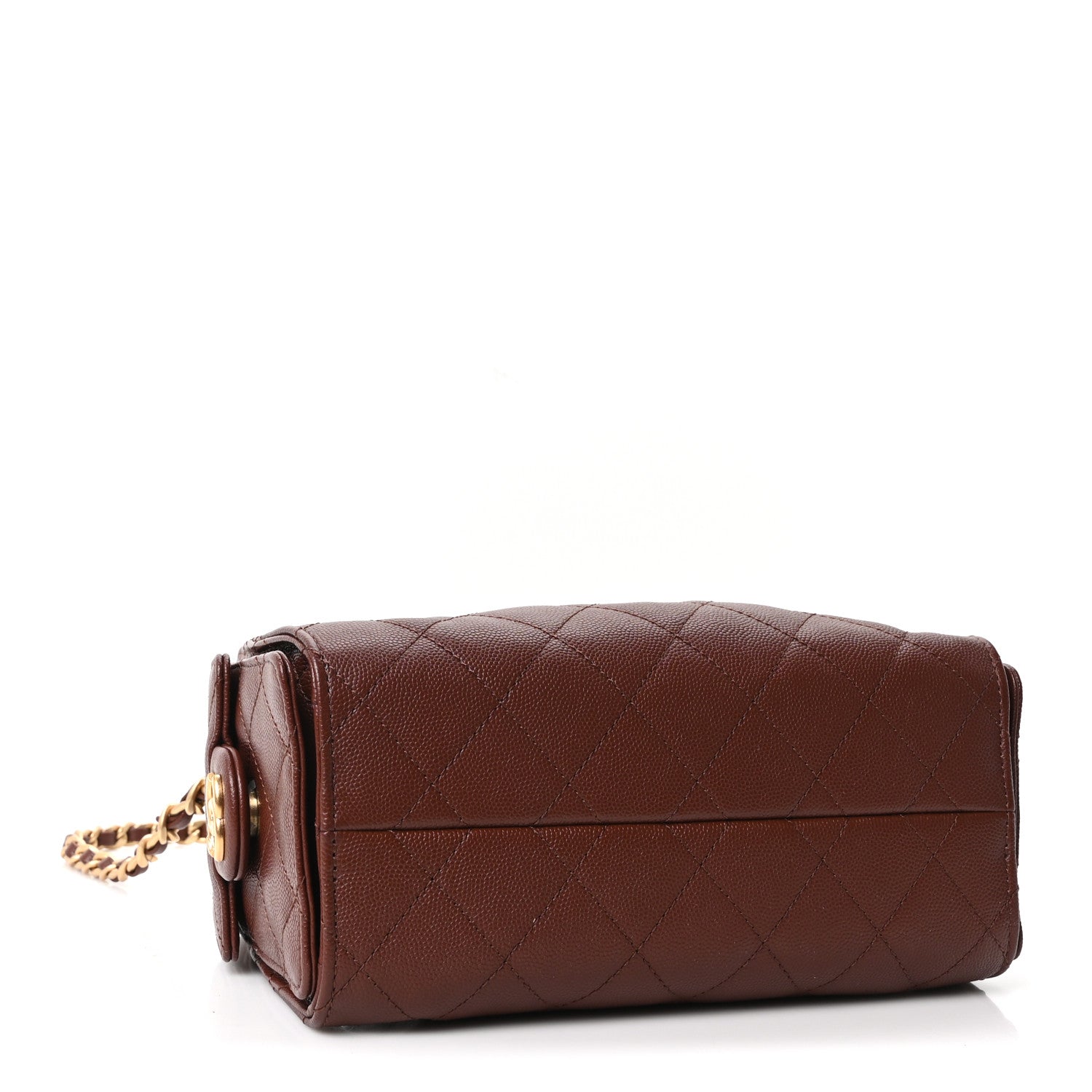 Chanel Caviar Quilted Mini Chanel 25 Handbag Brown 4 of 10