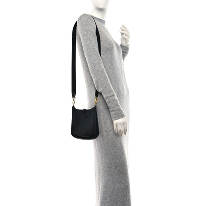 Hermes Taurillon Clemence Evelyne TPM Black 3 of 10