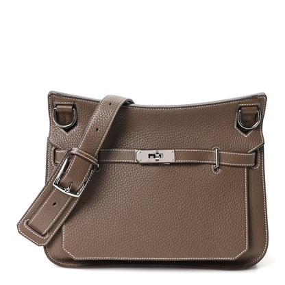 Hermes Taurillon Clemence Jypsiere 28 Etoupe 1 of 10