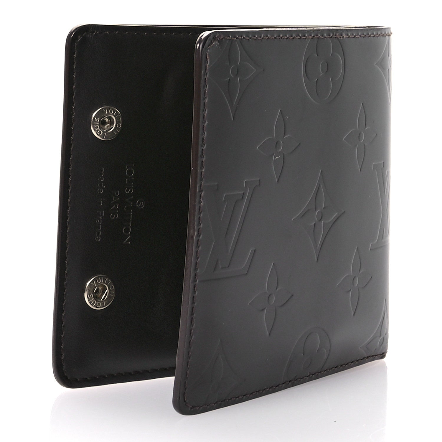Louis Vuitton Monogram Glace Compact Wallet Cafe Brown 3 of 8