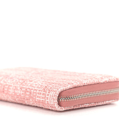 Chanel Lurex Canvas Deauville Medium Zip Around Wallet Pink 10 of 10