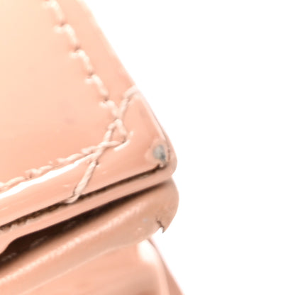 Christian Dior Patent Cannage Small Lady Dior Flap Card Holder Rose De Vents 8 of 10