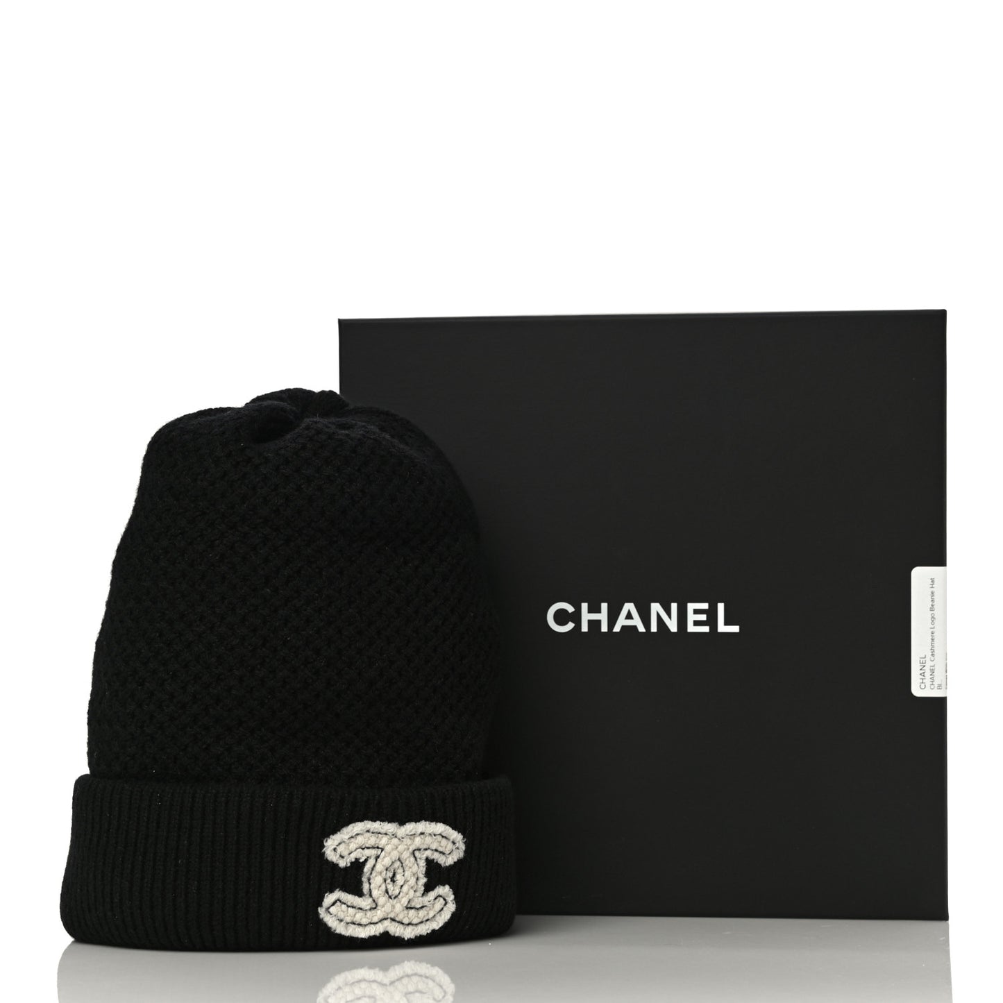 Cashmere CC Logo Beanie Hat Black