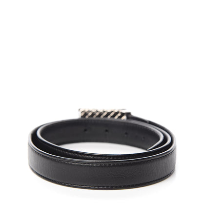Chanel Calfskin Flap Bag Belt 75 30 Black 3 of 8