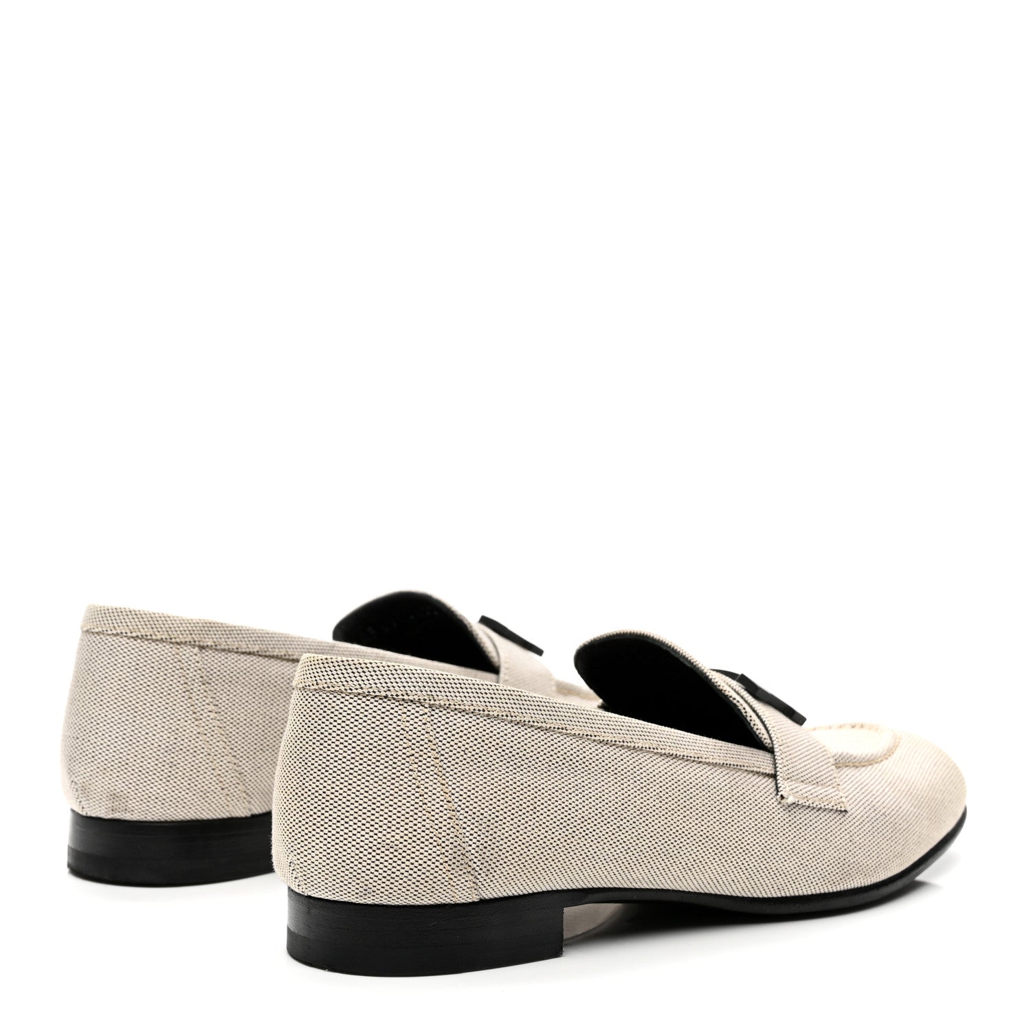 Hermes H Canvas Paris Loafers 37 Prunoir 4 of 10