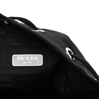 Prada Nylon Vela Drawstring Wristlet Pouch Black 6 of 11