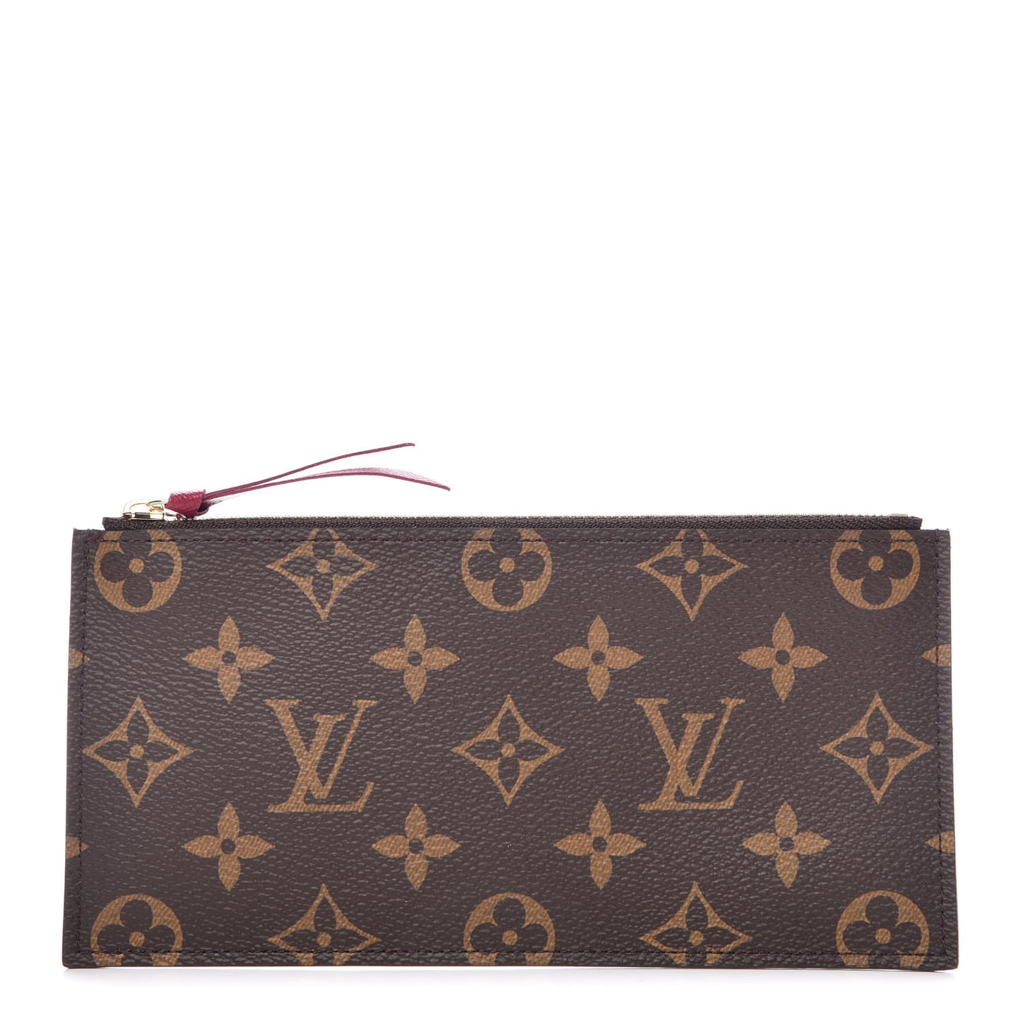 Monogram Felicie Chain Wallet Zippered Insert Fuchsia