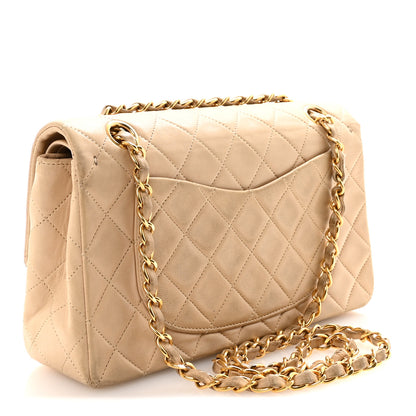 Chanel Lambskin Quilted Small Double Flap Beige 3 of 10