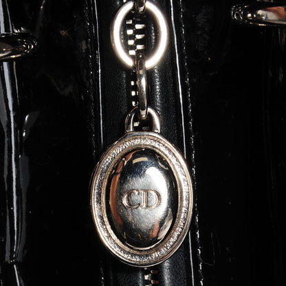 Christian Dior Patent Cannage Medium Lady Dior Black 9 of 9