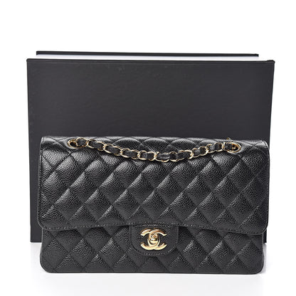 Chanel Caviar Quilted Medium Double Flap Black 10 of 10