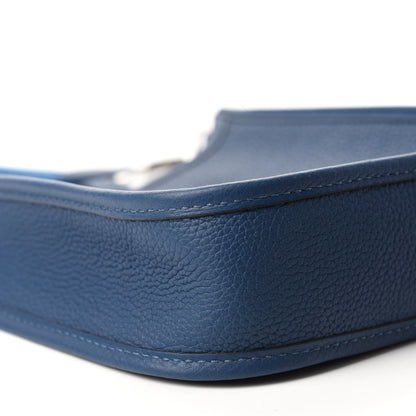 Hermes Taurillon Clemence Evelyne TPM Deep Blue 6 of 11