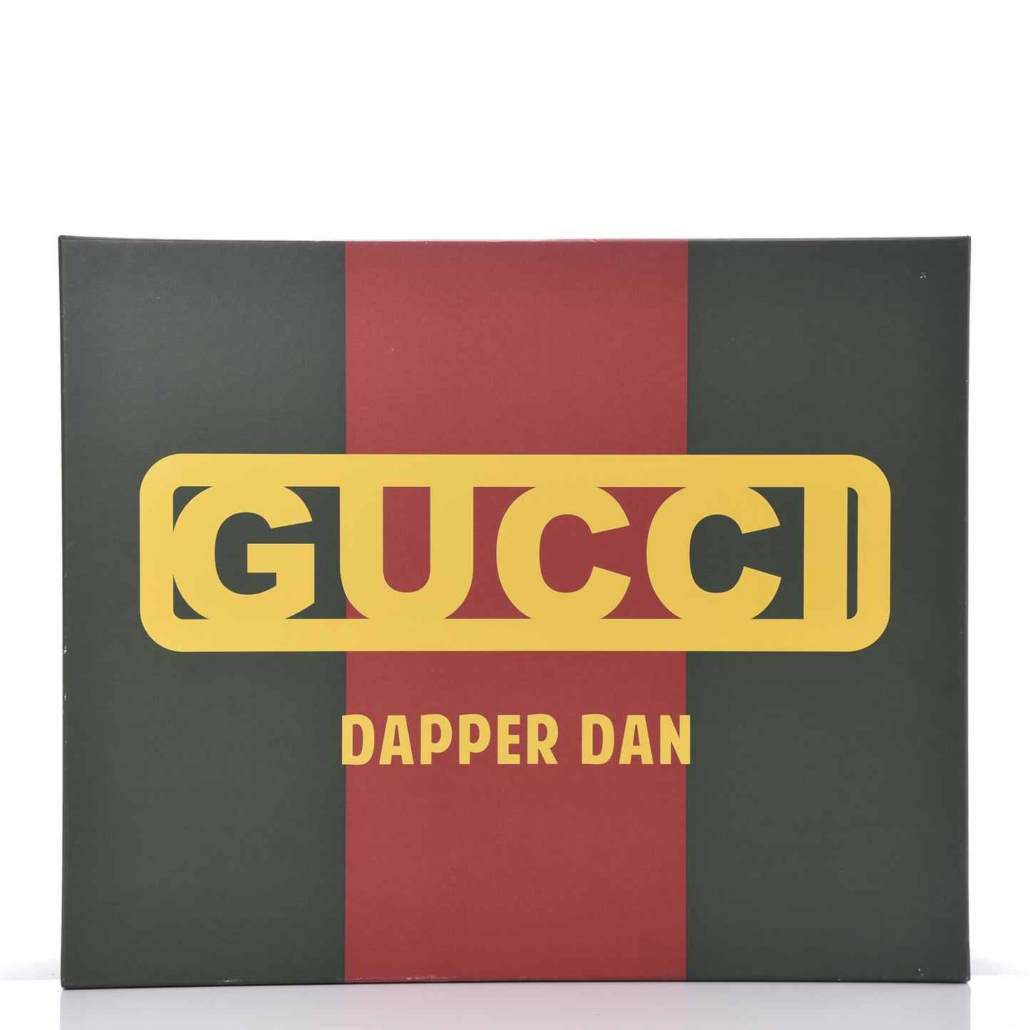 X DAPPER DAN Calfskin Laminated Ayers GG Micro Monogram Double Buckle Backpack Black Gold
