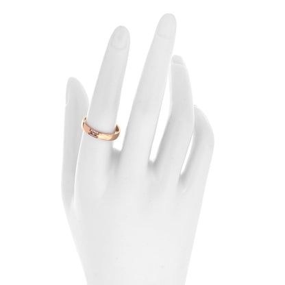 Hermes 18K Rose Gold Diamond Ever Herakles Wedding Band Ring 57 8 2 of 5