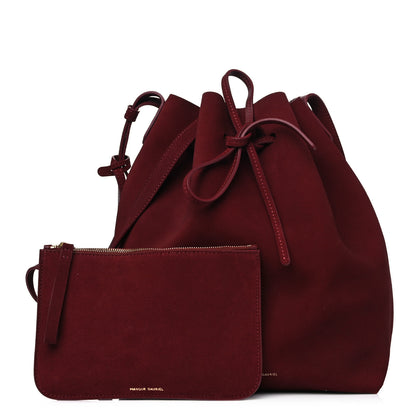Mansur Gavriel Suede Mini Bucket Bag Rococo 1 of 11