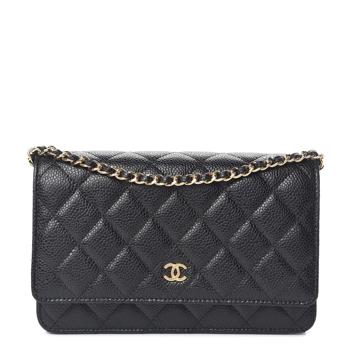 Chanel Caviar Quilted Wallet On Chain WOC Black 1 of 11