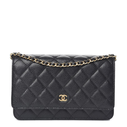 Chanel Caviar Quilted Wallet On Chain WOC Black 1 of 11