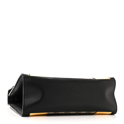 Gucci GG Supreme Monogram Small Osiride Top Handle Bag Black Gold 4 of 12