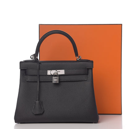 Hermes Togo Kelly Retourne 28 Black 10 of 10