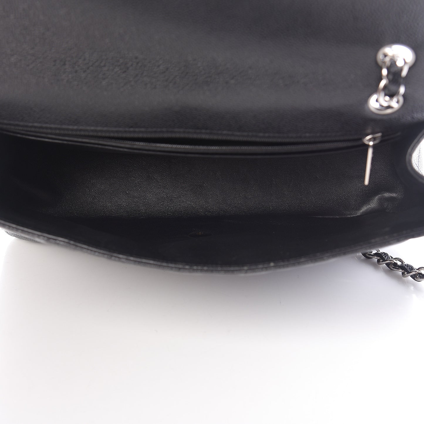 Caviar Quilted Maxi Single Flap Black