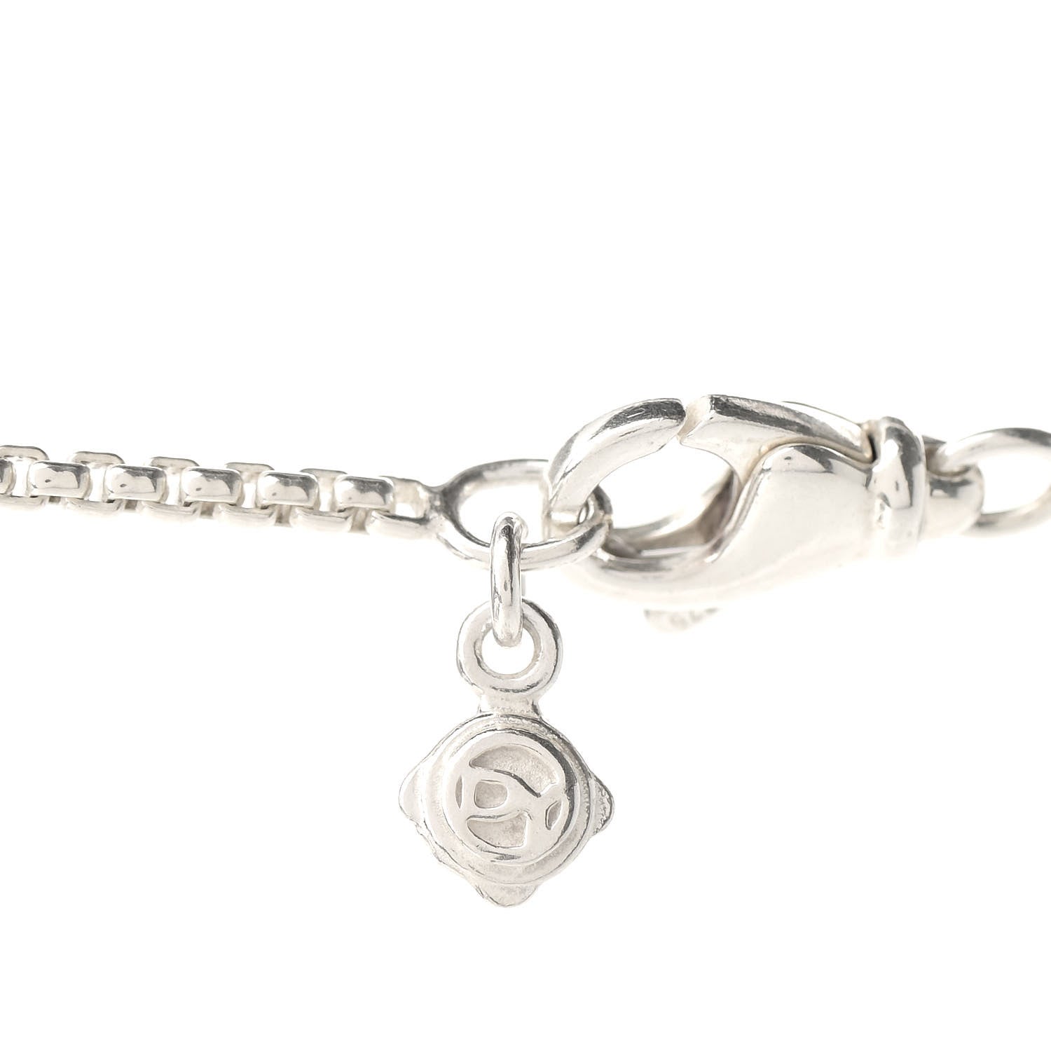 David Yurman Sterling Silver 18K Yellow Gold Diamond Petite Albion Dome Pendant Necklace 5 of 5