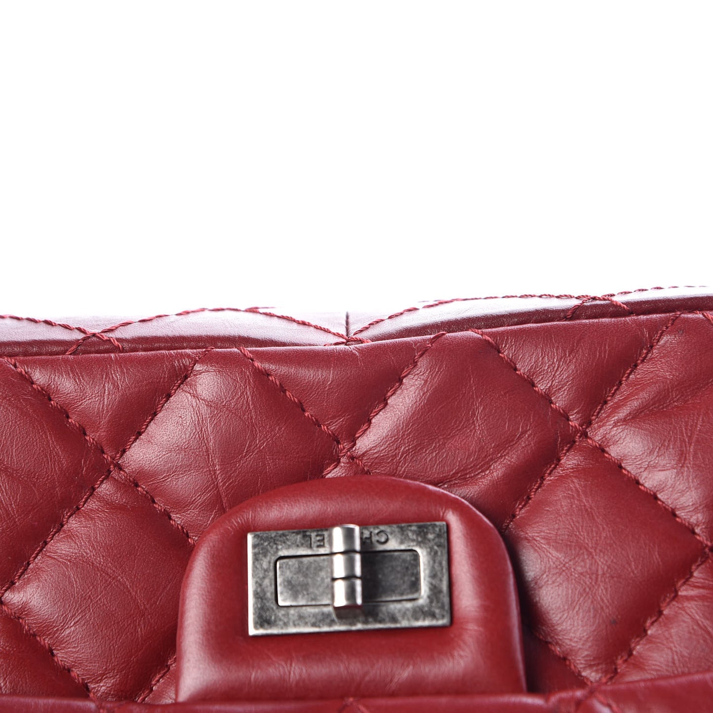 Aged Calfskin Quilted 2.55 Reissue 226 Flap Red