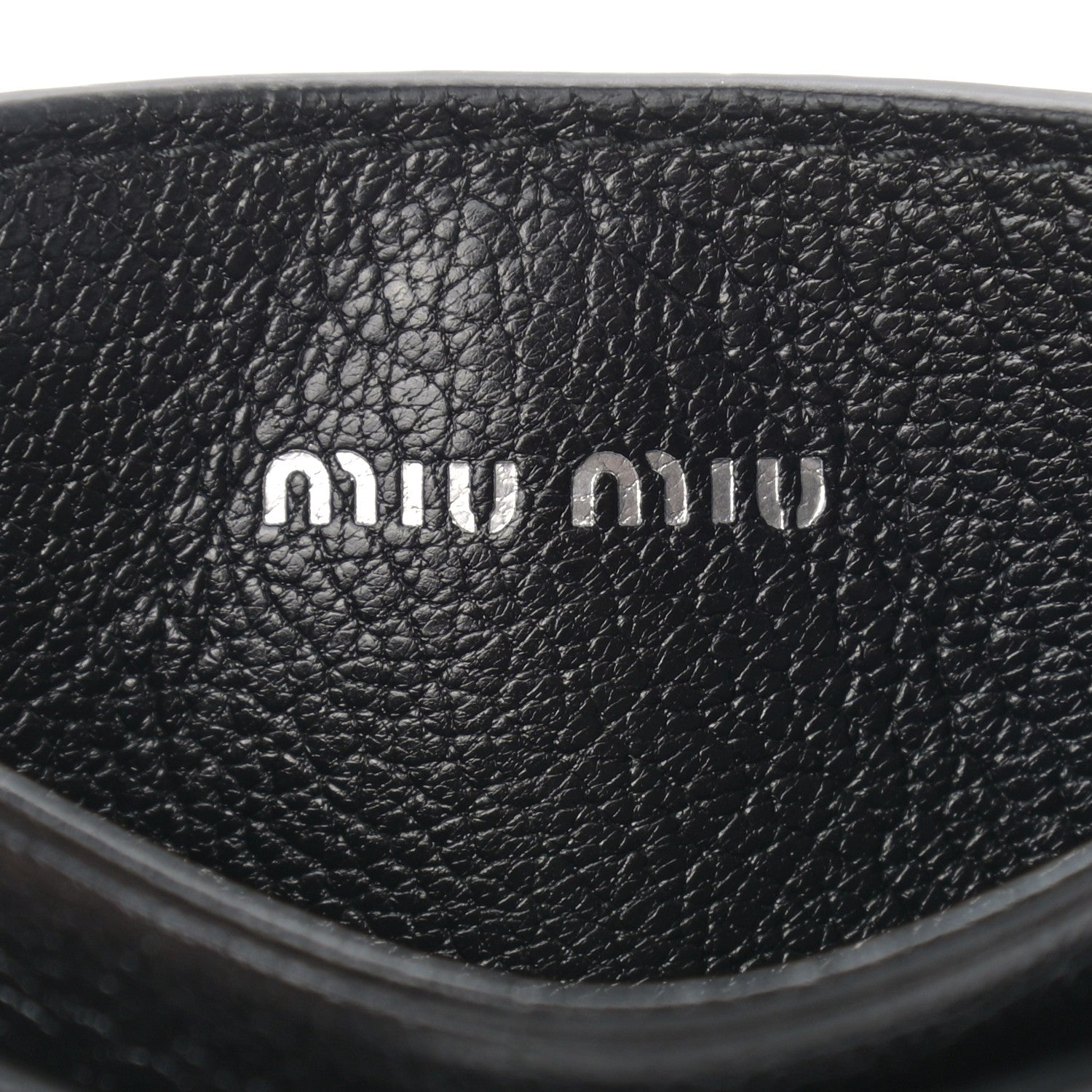Miu Miu Goatskin Madras Crystal Card Holder Fringe Crossbody Black 6 of 10