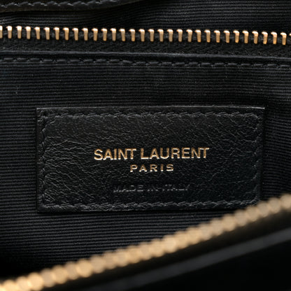 Saint Laurent Calfskin Y Quilted Monogram Large Loulou Chain Satchel Black 6 of 13