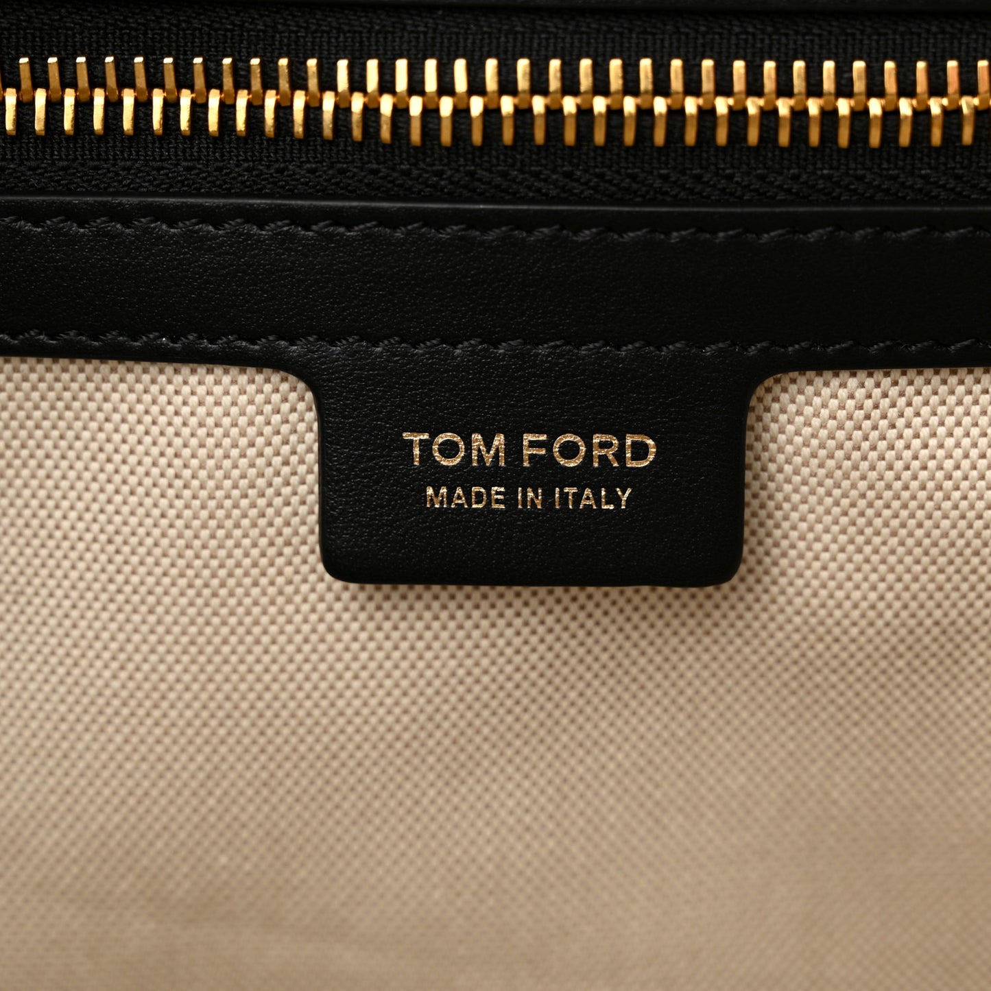 Grained Calfskin Buckle Tote Black