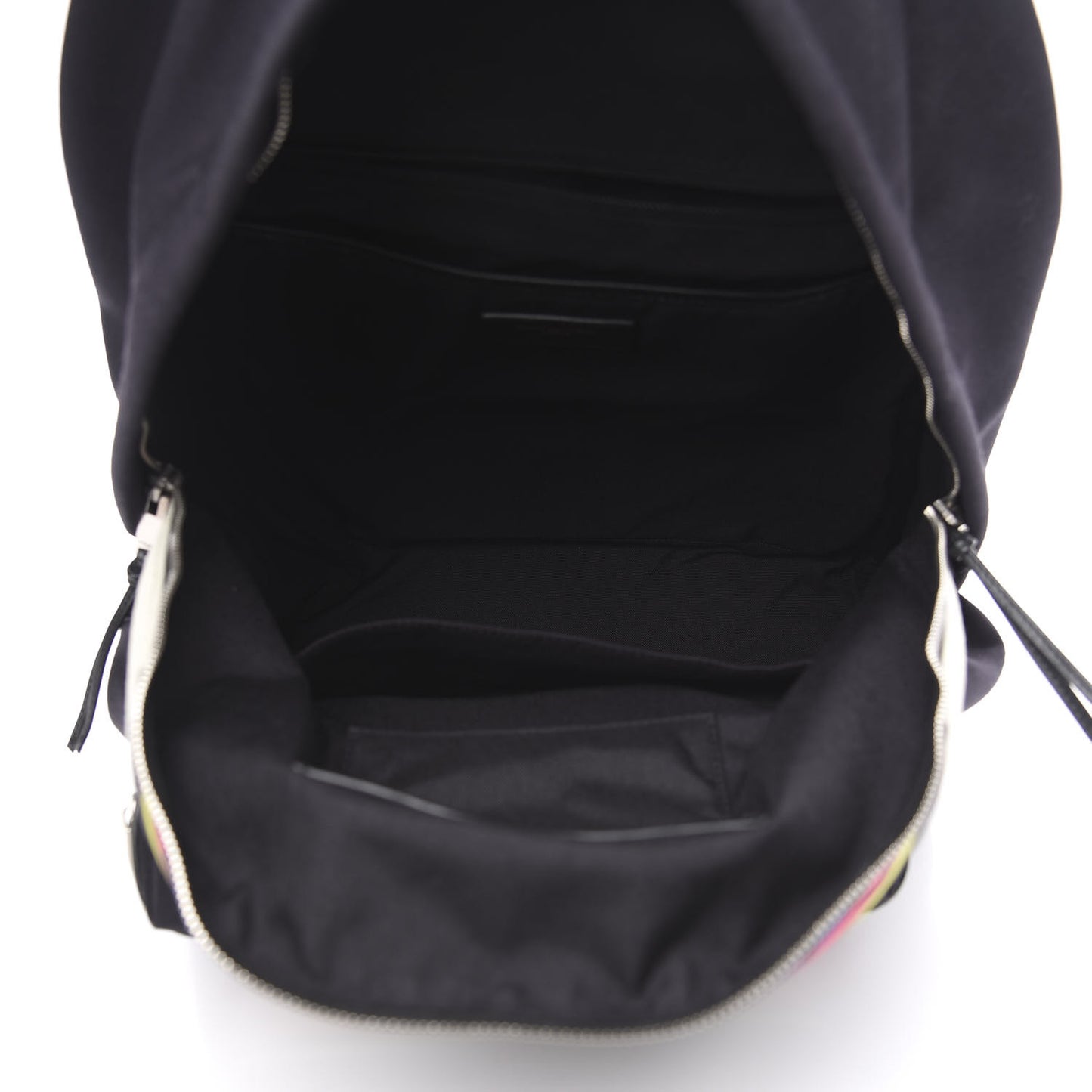 Nylon Twill Dinosaur Print City Backpack Black Multicolor