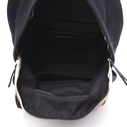 Saint Laurent Nylon Twill Dinosaur Print City Backpack Black Multicolor 7 of 18