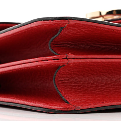 Gucci Dollar Calfskin Small Interlocking G Shoulder Bag Red 10 of 13