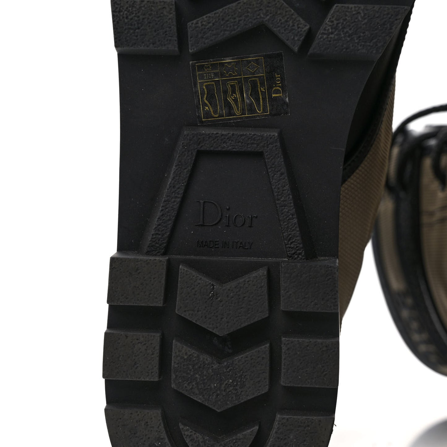 Calfskin Technical Fabric D-Major Ankle Boots 42 Taupe Black