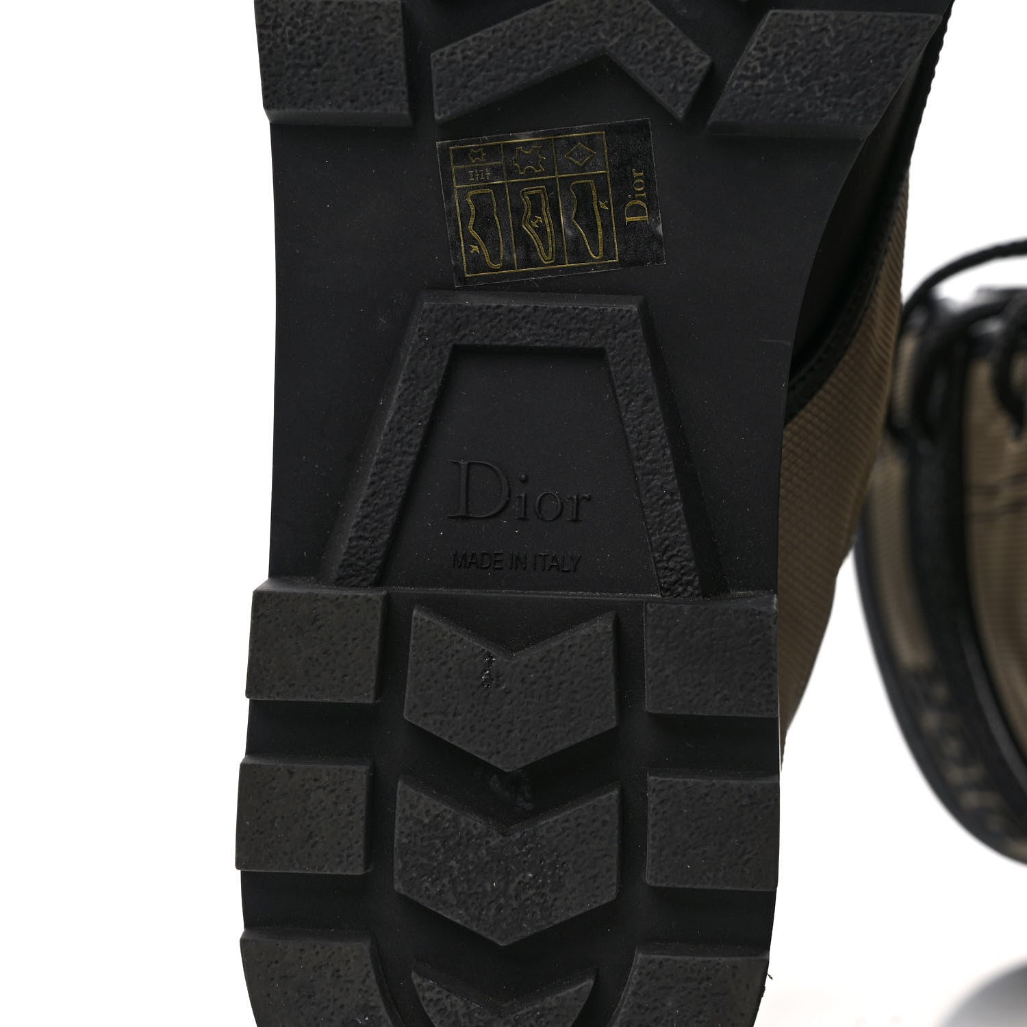 Christian Dior Calfskin Technical Fabric D-Major Ankle Boots 42 Taupe Black 7 of 9