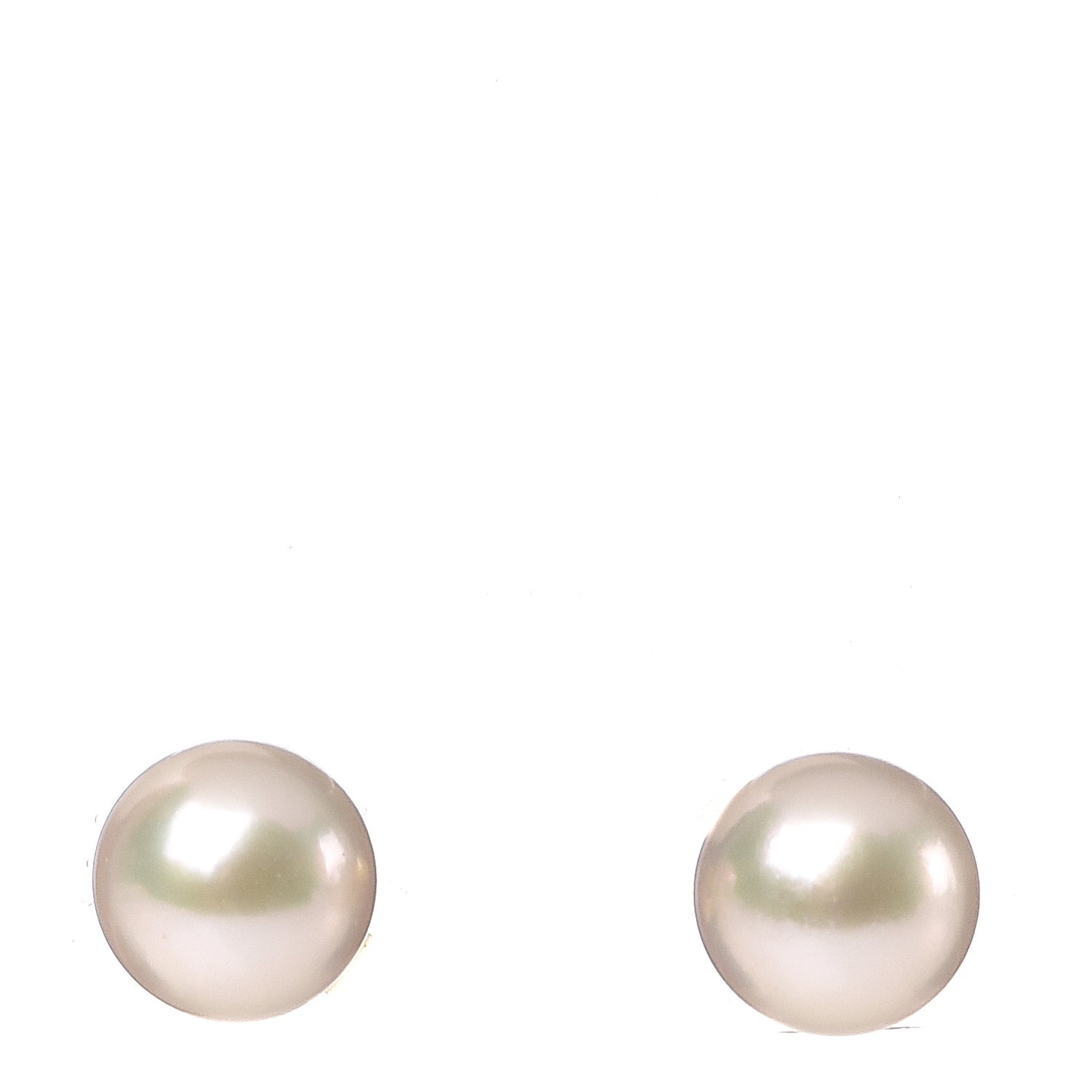 18K Yellow Gold Akoya Pearl 6-6.5mm Stud Earrings