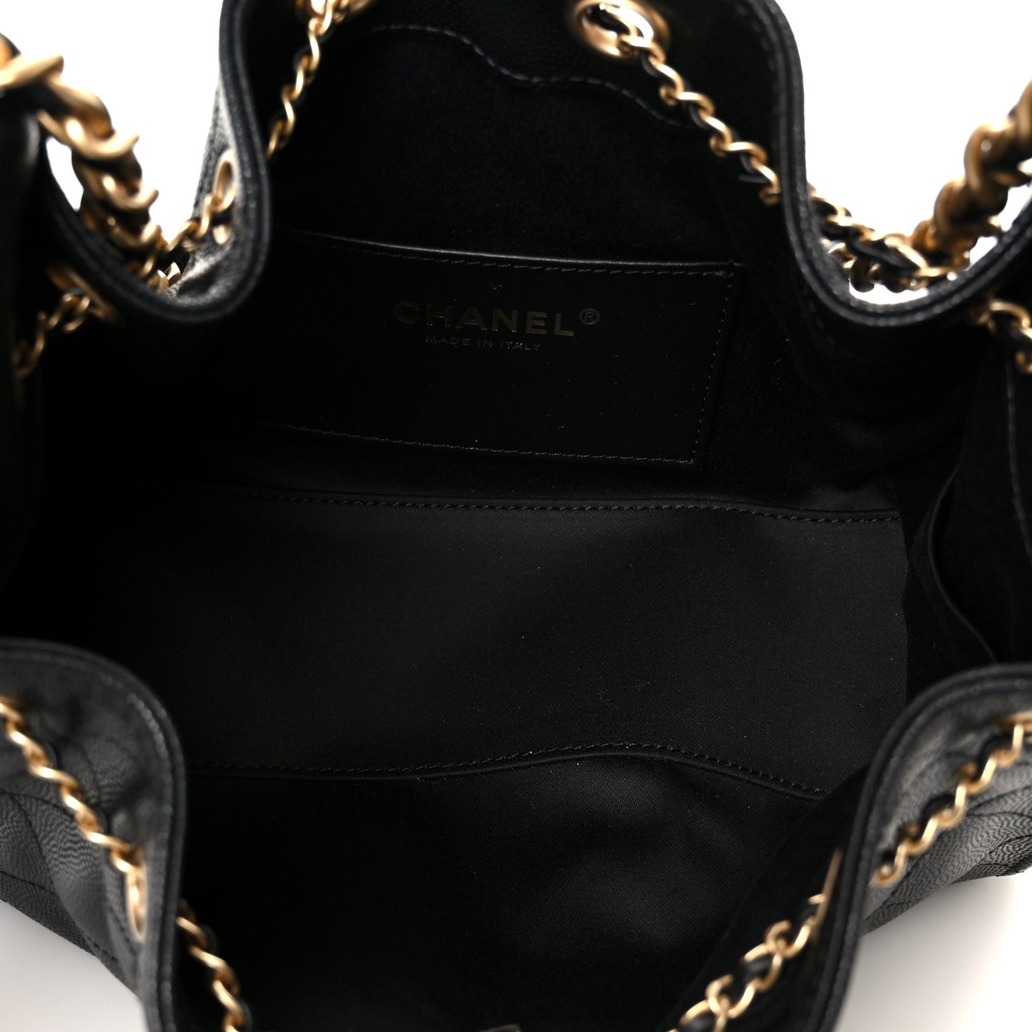 Caviar Quilted Mini Chanel 25 Handbag Black