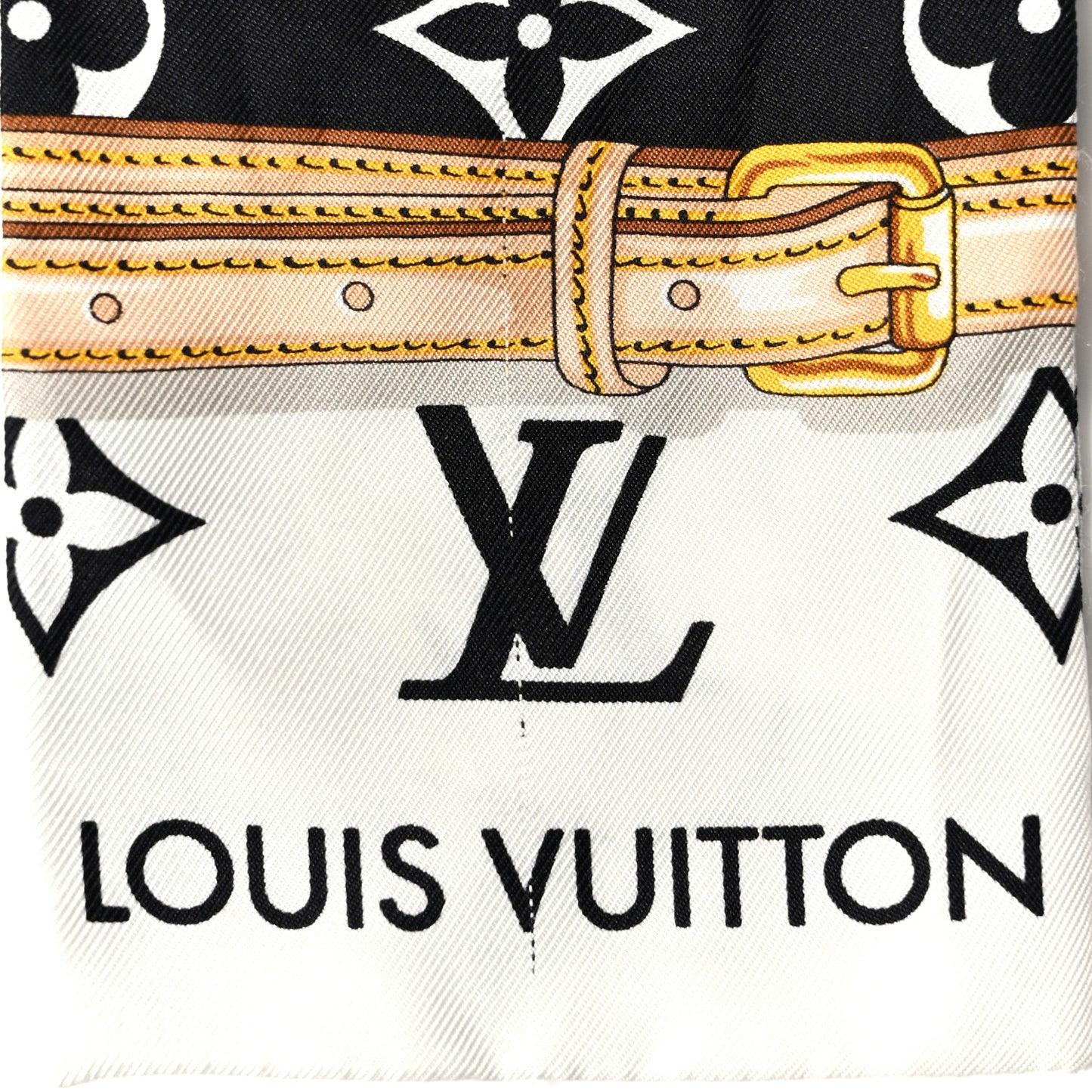 Silk Monogram Confidential Bandeau Black